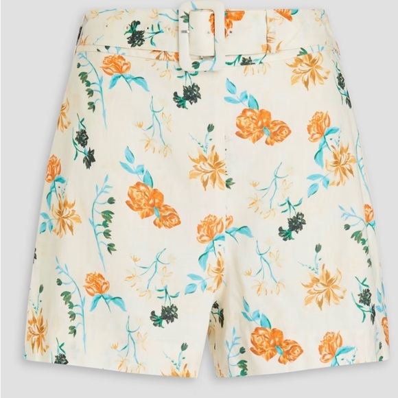 Solid and Striped The Renata belted floral-print linen-blend shorts NWT - Picture 3 of 3
